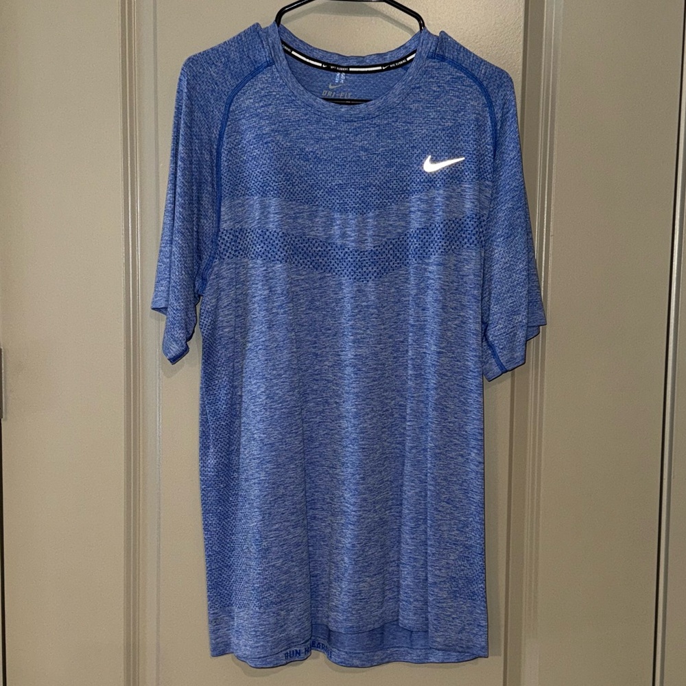 Nike Running Men’s Blue DRI-FIT Shirt (size XL)